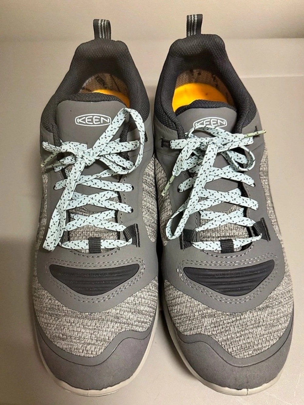 KEEN Women’s Terradora Flex Waterproof Hiking Shoes Steel Gray Cloud Blue 9 New